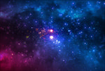 蓝色星空科幻星空