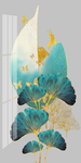 北欧轻奢小清新绿植叶子装饰画