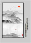 玄关水墨 玄关山水画