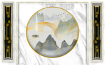 新中式背景墙