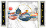 新中式背景墙