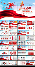 奋斗2021工作总结汇报PPT