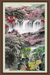 聚宝盆山水画