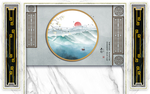 新中式背景墙