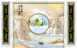 新中式背景墙