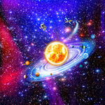 紫色星空