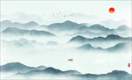新中式山水画