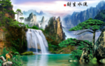 山水画水墨山水画 意境山水画