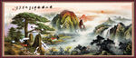 山水画水墨山水画 意境山水画
