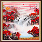 山水画水墨山水画 意境山水画