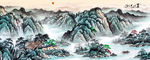 山水画 水墨山水画 意境山水画