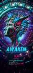 酒吧夜店AWAKEN电音节海报