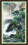 竖版山水画