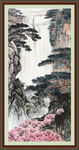 竖版山水画