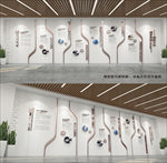 高端企业发展历程文化墙