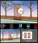 文明实践文化小品造型立牌