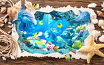 梦幻海底世界3D背景墙