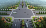道路景观设计鸟瞰图