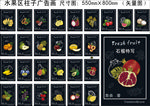 水果柱子海报设计