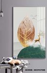 玄关叶子装饰画