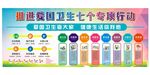 推进爱国卫生7专项行动宣传栏