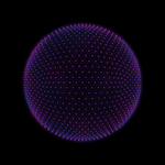 3D发光点阵球体