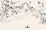 素雅手绘花鸟图