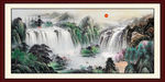 聚宝盆风水画