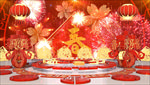 春晚舞台背景视频 新年视频