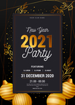 新年快乐海报2021牛年背景