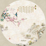 新中式花鸟山水装饰画