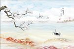 新中式玉兰家和富贵背景墙