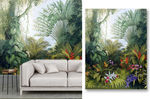 热带 雨林 植物花 壁画背景墙