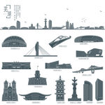 芜湖地标建筑剪影