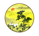 迎客松装饰画