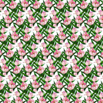 绿叶粉花