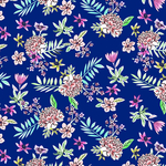 蓝底碎花