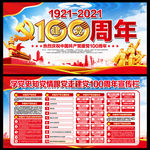 建党100周年宣传栏