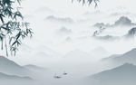 新中式新简约山水画 文件分层画