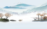 中式高端意境山水 TIF分层