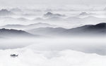 简约新背景墙山水 TIF分层