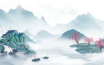 现代爆款新山水画 TIF分层
