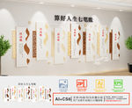 算好人生七笔账文化墙