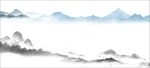 水墨山背景