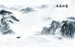 中国风高清山水画 文件分层