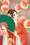 花旦美女玄关
