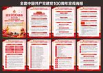 建党100周年庆海报