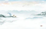 中国风意境新山水画 TIF分层