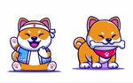 卡通柴犬