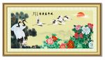 中堂画延年益寿
